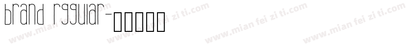 brand rggular字体转换